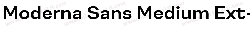 Moderna Sans Medium Ext字体转换